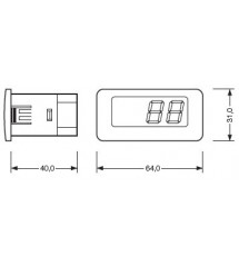 Digital Thermometer 230VAC EVCO TM102N7
